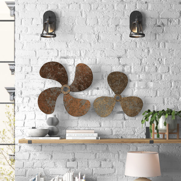 Steelside™ 2 Piece Propellers Wall Décor Set & Reviews Wayfair